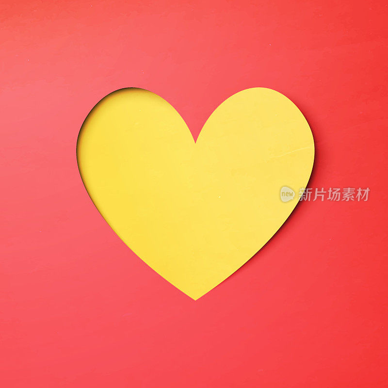 Heart shape paper art valentines day design